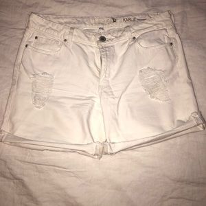 DL1961 Designer White Denim Shorts